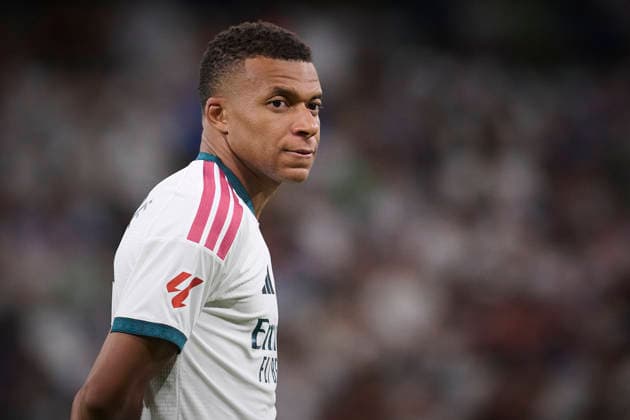 REAL MADRID CF v REAL SOCIEDAD. LA LIGA 2026 2027. ROUND 1. Real Madrid CF™s Kylian Mbappe during La Liga match. August 26 ,2026. (ALTERPHOTOS Ropero) MadridSpain  Copyright: xRoperox