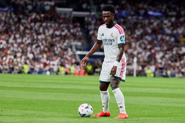 August 26, 2026, Madrid, Madrid, Spain: Vinicius Jr of Real Madrid CF during La Liga football match between Real Madrid CF and Real Sociedad at Santiago Bernabeu Stadium in Madrid, Spain, August 26, 2026 Soccer 2026: Real Madrid CF Vs Real Sociedad  - ZUMAa206 20260826_zsp_a206_054 Copyright: xRubenxAlbarranx