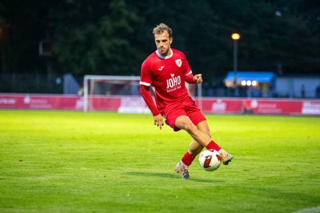 Felix Heim GFC started the game GER, Soccer, Men s, Northeast Regional League, 2026–2027 Season, Greifswalder FC vs. SV Babelsberg 03, Final Score 2–1