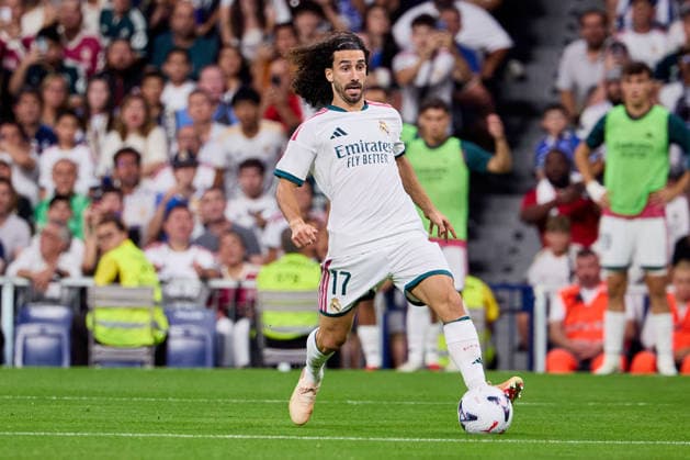August 26, 2026, Madrid, Madrid, Spain: Marc Cucurella of Real Madrid CF during La Liga football match between Real Madrid CF and Real Sociedad at Santiago Bernabeu Stadium in Madrid, Spain, August 26, 2026 Soccer 2026: Real Madrid CF Vs Real Sociedad  - ZUMAa206 20260826_zsp_a206_109 Copyright: xRubenxAlbarranx