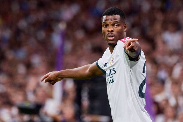 August 26, 2026, Madrid, Madrid, Spain: Denzel Dumfries of Real Madrid CF during La Liga football match between Real Madrid CF and Real Sociedad at Santiago Bernabeu Stadium in Madrid, Spain, August 26, 2026 Madrid Spain - ZUMAa206 20260826_zsp_a206_097 Copyright: xRubenxAlbarranx