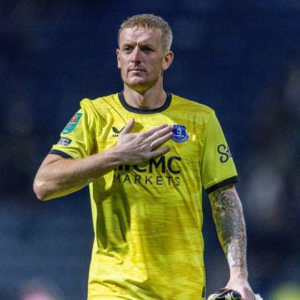 Preston North End v Everton Carabao Cup Jordan Pickford of Everton at full time in the Carabao Cup Second Round match at Deepdale, Preston 26 08 2026 UK Newspapers OUT Copyright: xJamesxHarrisonx FIL-23830-0029