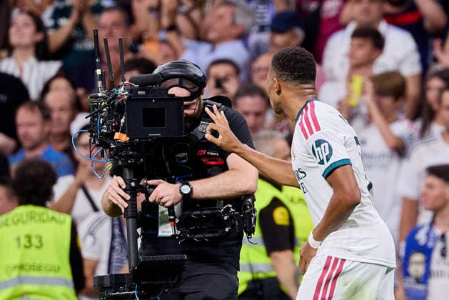 August 26, 2026, Madrid, Madrid, Spain: Kylian Mbappe of Real Madrid CF celebrates after scoring hat trick during La Liga football match between Real Madrid CF and Real Sociedad at Santiago Bernabeu Stadium in Madrid, Spain, August 26, 2026 Soccer 2026: Real Madrid CF Vs Real Sociedad  - ZUMAa206 20260826_zsp_a206_119 Copyright: xRubenxAlbarranx