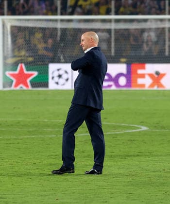 AEK Athens v PFC Levski Sofia UEFA Champions League Marco Nikolic Manager of AEK Athens at the end of the UEFA Champions League Play-Off Second Leg match at AEK Arena, Athens 26 08 2026 UK Newspapers OUT Copyright: xYannisxHalasx FIL-23829-0075