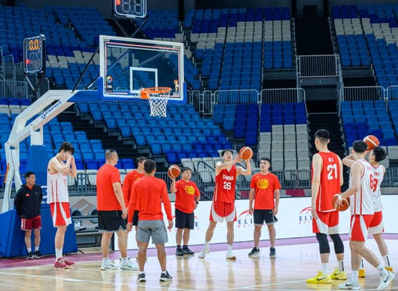 Qatar V China- FIBA Basketball World Cup 2027 Qualifiers Players of Team China attend a training session ahead of the FIBA Basketball World Cup 2027 Asian Qualifiers match against Qatar on August 26, 2026, in Al Wakrah, Qatar. The match is part of the fourth window of the Asian Qualifiers for the FIBA Basketball World Cup 2027. Qatar and China are in Group F. DOHA Qatar Copyright: xNOUSHADx