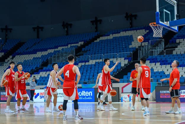 Qatar V China- FIBA Basketball World Cup 2027 Qualifiers Players of Team China attend a training session ahead of the FIBA Basketball World Cup 2027 Asian Qualifiers match against Qatar on August 26, 2026, in Al Wakrah, Qatar. The match is part of the fourth window of the Asian Qualifiers for the FIBA Basketball World Cup 2027. Qatar and China are in Group F. DOHA Qatar Copyright: xNOUSHADx