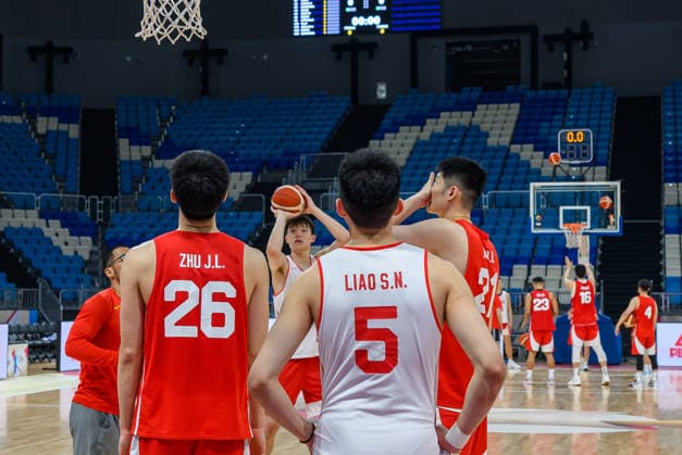 Qatar V China- FIBA Basketball World Cup 2027 Qualifiers Players of Team China attend a training session ahead of the FIBA Basketball World Cup 2027 Asian Qualifiers match against Qatar on August 26, 2026, in Al Wakrah, Qatar. The match is part of the fourth window of the Asian Qualifiers for the FIBA Basketball World Cup 2027. Qatar and China are in Group F. DOHA Qatar Copyright: xNOUSHADx