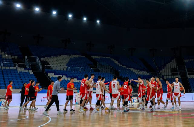 Qatar V China- FIBA Basketball World Cup 2027 Qualifiers Players of Team China attend a training session ahead of the FIBA Basketball World Cup 2027 Asian Qualifiers match against Qatar on August 26, 2026, in Al Wakrah, Qatar. The match is part of the fourth window of the Asian Qualifiers for the FIBA Basketball World Cup 2027. Qatar and China are in Group F. DOHA Qatar Copyright: xNOUSHADx