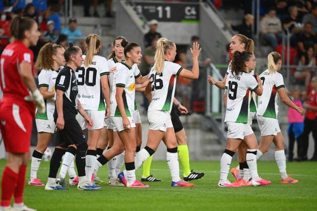 SOSNOWIEC 26.08.2026 MECZ III RUNDA KWALIFIKACJI LIGA MISTRZOW SEZON 2026 27 CZARNI SOSNOWIEC - OUD-HEVERLEE LEUVEN -- UEFA WOMEN S CHAMPIONS LEAGUE QUALIFYING THIRD ROUND MATCH CZARNI SOSNOWIEC - OUD-HEVERLEE LEUVEN ISABELLA DEKKER OH LEUVEN RADOSC FOT. KRZYSZTOF HELIOS 400MM NEWSPIX.PL --- newspix.pl 