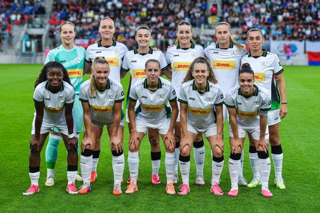 2026.08.26 Sosnowiec Pilka nozna kobiet UEFA Liga Mistrzyn Liga Mistrzow Sezon 2026 2027 Czarni Sosnowiec - Oud-Heverlee Leuven N z Lowiese Seanhaeve, Saar Janssen, Kimberley Smit, Alice Bosteels, Ioanna Papatheodorou, Kadhiya de Ceuster, Jeslynn Kuijpers, Agathe Ollivier, Isa Dekker, Sterre Gielen, Julie Biesmans Foto Marcin Bulanda PressFocus 2026.08.26 Sosnowiec Football Women UEFA Champions League Qualifying Round Season 2026 2027 Czarni Sosnowiec - Oud-Heverlee Leuven Lowiese Seanhaeve, Saar Janssen, Kimberley Smit, Alice Bosteels, Ioanna Papatheodorou, Kadhiya de Ceuster, Jeslynn Kuijpers, Agathe Ollivier, Isa Dekker, Sterre Gielen, Julie Biesmans Credit: Marcin Bulanda PressFocus NEWSPIX.PL --- newspix.pl 