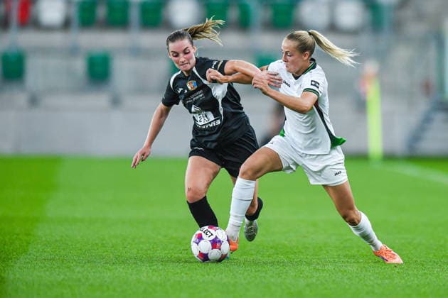 2026.08.26 Sosnowiec Pilka nozna kobiet UEFA Liga Mistrzyn Liga Mistrzow Sezon 2026 2027 Czarni Sosnowiec - Oud-Heverlee Leuven N z Luiza Kozielska, Saar Janssen Foto Marcin Bulanda PressFocus 2026.08.26 Sosnowiec Football Women UEFA Champions League Qualifying Round Season 2026 2027 Czarni Sosnowiec - Oud-Heverlee Leuven Luiza Kozielska, Saar Janssen Credit: Marcin Bulanda PressFocus NEWSPIX.PL --- newspix.pl 