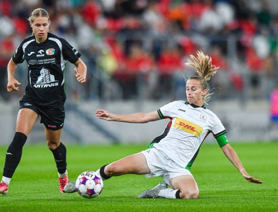 2026.08.26 Sosnowiec Pilka nozna kobiet UEFA Liga Mistrzyn Liga Mistrzow Sezon 2026 2027 Czarni Sosnowiec - Oud-Heverlee Leuven N z Zofia Burzan, Julie Biesmans Foto Marcin Bulanda PressFocus 2026.08.26 Sosnowiec Football Women UEFA Champions League Qualifying Round Season 2026 2027 Czarni Sosnowiec - Oud-Heverlee Leuven Zofia Burzan, Julie Biesmans Credit: Marcin Bulanda PressFocus NEWSPIX.PL --- newspix.pl 