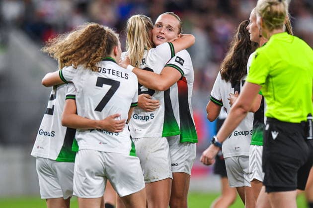 2026.08.26 Sosnowiec Pilka nozna kobiet UEFA Liga Mistrzyn Liga Mistrzow Sezon 2026 2027 Czarni Sosnowiec - Oud-Heverlee Leuven N z Isa Dekker, Kimberley Smit, radosc, radosc po golu, radosc po bramce Foto Marcin Bulanda PressFocus 2026.08.26 Sosnowiec Football Women UEFA Champions League Qualifying Round Season 2026 2027 Czarni Sosnowiec - Oud-Heverlee Leuven Isa Dekker, Kimberley Smit, radosc, radosc po golu, radosc po bramce Credit: Marcin Bulanda PressFocus NEWSPIX.PL --- newspix.pl 