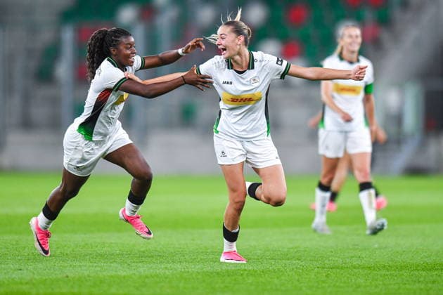 2026.08.26 Sosnowiec Pilka nozna kobiet UEFA Liga Mistrzyn Liga Mistrzow Sezon 2026 2027 Czarni Sosnowiec - Oud-Heverlee Leuven N z Kadhiya de Ceuster, Lily Hoekx, radosc, radosc po golu, radosc po bramce Foto Marcin Bulanda PressFocus 2026.08.26 Sosnowiec Football Women UEFA Champions League Qualifying Round Season 2026 2027 Czarni Sosnowiec - Oud-Heverlee Leuven Kadhiya de Ceuster, Lily Hoekx, radosc, radosc po golu, radosc po bramce Credit: Marcin Bulanda PressFocus NEWSPIX.PL --- newspix.pl 