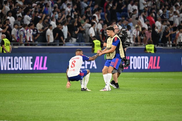 Football : Olympique Lyonnais v Fenerbahce SK - UEFA Champions League, Play-offs - 26 08 2026 Corentin Tolisso on the ground after his team s defeat. the UEFA Champions League, Play-offs, second leg football match between Olympique Lyonnais and Fenerbahce SK at Groupama Stadium Decines Charpieu Lyon France on August 26 2026 LYONFrance  Copyright: xMouradxAllilix
