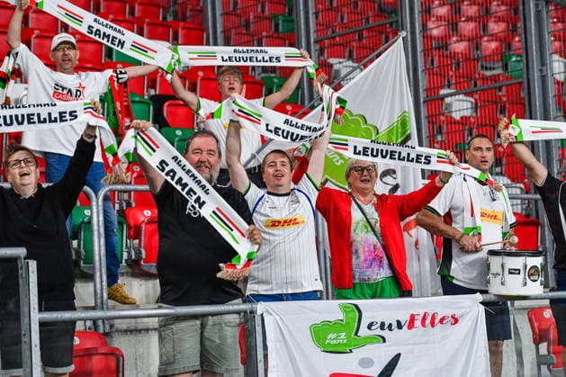 2026.08.26 Sosnowiec Pilka nozna kobiet UEFA Liga Mistrzyn Liga Mistrzow Sezon 2026 2027 Czarni Sosnowiec - Oud-Heverlee Leuven N z kibice, trybuny, doping, szalik, szaliki Foto Marcin Bulanda PressFocus 2026.08.26 Sosnowiec Football Women UEFA Champions League Qualifying Round Season 2026 2027 Czarni Sosnowiec - Oud-Heverlee Leuven kibice, trybuny, doping, szalik, szaliki Credit: Marcin Bulanda PressFocus NEWSPIX.PL --- newspix.pl 