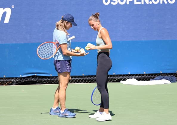 US OPEN 2026 26082026 N Z MARTA KOSTIUK I SANDRA ZANIEWSKA W TRAKCIE US OPEN MARCIN CHOLEWINSKI NEWSPIX.PL US OPEN 2026 26082026 MARTA KOSTYUK AND SANDRA ZANIEWSKA DURING PRACTISE SESSION NEWSPIX.PL --- newspix.pl 