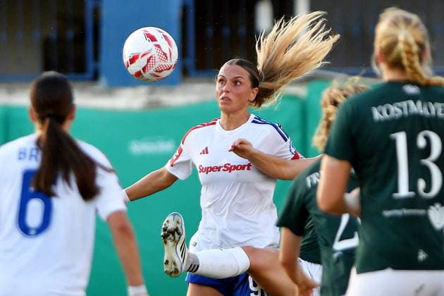 Croatia, Solin, 260826. Stadium NK Solin. UEFA Womens Europa Cup, match ZNK Hajduk - Fortuna Hjorring. In the photo: Ana Bakalar. Photo: Josko Ponos CROPIX Croatia Copyright: xxJoskoxPonosx hajduk_fortuna59-260826