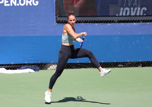 August 26, 2026, New York City, New York, USA: MARTA KOSTYUK of Ukraine during practise session before US Open. New York, USA. Tennis: US Open - Marta Kostyuk  - ZUMAc278 20260826_zsp_c278_003 Copyright: xMarcinxCholewinskix