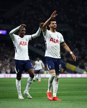 Tottenham Hotspur v Charlton Athletic, Carabao Cup GOAL 2-0 Dominic Solanke of Tottenham Hotspur scores and celebrates during the Tottenham Hotspur v Charlton Athletic Carabao Cup 2nd Round match at the Tottenham Hotspur Stadium, London, England on 26 August 2026 Credit: Ian Stephen Every Second Media Editorial use only. All images are copyright Every Second Media Limited. No images may be reproduced without prior permission. All rights reserved. Premier League and Football League images are subject to licensing agreements with Football DataCo Limited. see https: www.football-dataco.com Copyright: xIMAGO EveryxSecondxMediax ESM-2118-0051 IanxStephenx xEveryxSecondxMediax