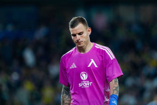 AEK Athens v PFC Levski Sofia UEFA Champions League Svetoslav Vutsov of PFC Levski Sofia during the UEFA Champions League Play-Off Second Leg match at AEK Arena, Athens 26 08 2026 UK Newspapers OUT Copyright: xYannisxHalasx FIL-23829-0098