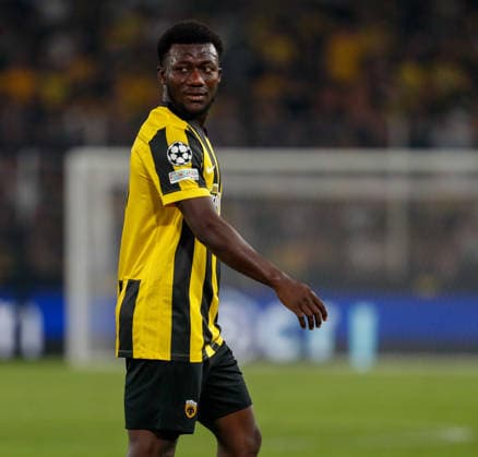 AEK Athens v PFC Levski Sofia UEFA Champions League Aboubakary Koita of AEK Athens during the UEFA Champions League Play-Off Second Leg match at AEK Arena, Athens 26 08 2026 UK Newspapers OUT Copyright: xYannisxHalasx FIL-23829-0107