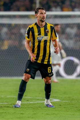 AEK Athens v PFC Levski Sofia UEFA Champions League Kaan Kairinen of AEK Athens during the UEFA Champions League Play-Off Second Leg match at AEK Arena, Athens 26 08 2026 UK Newspapers OUT Copyright: xYannisxHalasx FIL-23829-0119