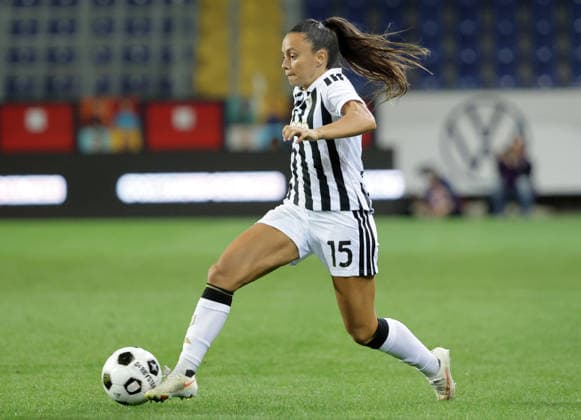 SOCCER - WCL, St.Poelten vs Juventus SANKT POELTEN,AUSTRIA,26.AUG.26 - SOCCER - UEFA Women s Champions League, qualification, SKN Sankt Poelten vs Juventus Turin. Image shows Annamaria Serturini (Juventus).  GEPAxpictures xWalterxLuger