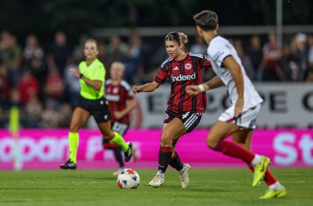 GER, Frankfurt, Eintracht Frankfurt vs. Paris Saint-Germain, UEFA Women s Champions League, Soccer, UEFA, 2026–2027 Season, Stadion am Brentanobad, 3rd Qualifying Round, First Leg: Photo by Noemi Ivelj, Eintracht Frankfurt Women’s Team. 4 DFB DFL REGULATIONS PROHIBIT ANY USE OF PHOTOGRAPHS AS IMAGE SEQUENCES AND OR QUASI-VIDEO, August 26, 2026 Copyright: HMBxMedia HendrikxHamelau