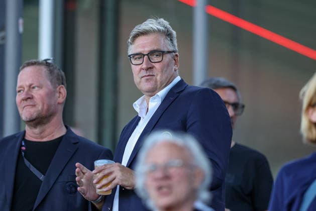 GER, Frankfurt, Eintracht Frankfurt vs. Paris Saint-Germain, UEFA Women s Champions League, Soccer, UEFA, 2026–2027 Season, Stadion am Brentanobad, 3rd Qualifying Round, First Leg in the Photo: Axel Hellmann, Member of the Executive Board of Eintracht Frankfurt. DFB and DFL regulations prohibit any use of photographs as image sequences and or quasi-video. August 26, 2026 Copyright: HMBxMedia HendrikxHamelau