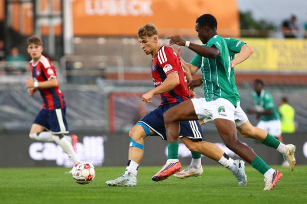 9 Joonas Frenzel (Hamburger SV U21, U 21 Fußball I Herren I Regionalliga Nord I Saison 2026-2027 I 5. Spieltag I VfB Lübeck - Hamburger SV U21 I 26.08.2026 I Stadion an der Lohmühle *** 9 Joonas Frenzel Hamburger SV U21 Soccer I Men s Team I Regionalliga Nord I 2026–2027 Season I Matchday 5 I VfB Lübeck vs. Hamburger SV U21 I August 26, 2026 I Stadion an der Lohmühle