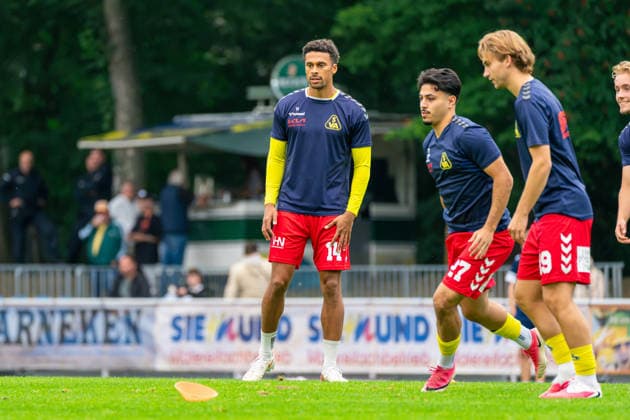 Lamine Diop, SV Atlas Delmenhorst, 14, German Soccer, Regionalliga Nord, 2026–27 Season, Matchday 5, August 26, 2026, SV Atlas Delmenhorst vs. BSV Kickers Emden, Stadion an der Düsternortstraße, Delmenhorst, Lower Saxony Copyright: xLeonxFrickx