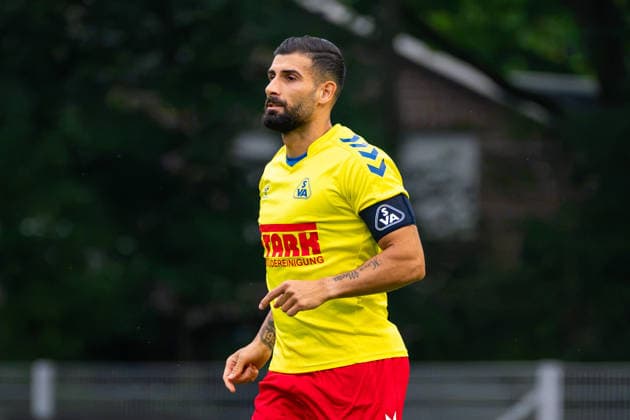 Ibrahim Temin, SV Atlas Delmenhorst, 5, German Soccer, Regionalliga Nord, 2026–27 Season, Matchday 5, August 26, 2026, SV Atlas Delmenhorst vs. BSV Kickers Emden, Stadion an der Düsternortstraße, Delmenhorst, Lower Saxony Copyright: xLeonxFrickx