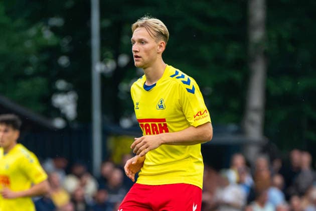 Dinand Gijsen, SV Atlas Delmenhorst, 8, German Soccer, Regionalliga Nord, 2026–27 Season, Matchday 5, August 26, 2026, SV Atlas Delmenhorst vs. BSV Kickers Emden, Stadion an der Düsternortstraße, Delmenhorst, Lower Saxony Copyright: xLeonxFrickx
