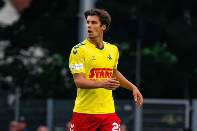Linus Urban, SV Atlas Delmenhorst, 22, German Soccer, Regionalliga Nord, 2026–27 Season, Matchday 5, August 26, 2026, SV Atlas Delmenhorst vs. BSV Kickers Emden, Düsternortstraße Stadium, Delmenhorst, Lower Saxony Copyright: xLeonxFrickx