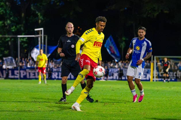 Lamine Diop, SV Atlas Delmenhorst, 14, German Soccer, Regionalliga Nord, 2026–27 Season, Matchday 5, August 26, 2026, SV Atlas Delmenhorst vs. BSV Kickers Emden, Stadion an der Düsternortstraße, Delmenhorst, Lower Saxony Copyright: xLeonxFrickx