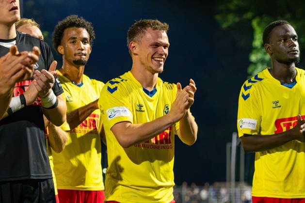 Tobias Fagerström, SV Atlas Delmenhorst, 9 Joy, Laughter, German Soccer, Regionalliga Nord, 2026–27 Season, Matchday 5, August 26, 2026, SV Atlas Delmenhorst vs. BSV Kickers Emden, Stadium on Düsternortstraße, Delmenhorst, Lower Saxony Copyright: xLeonxFrickx
