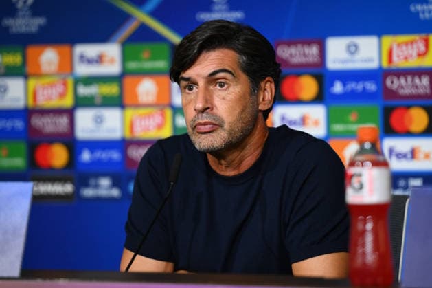 Head coach of Olympique Lyon, Paulo Fonseca LYON, FRANCE - AUGUST 27: Head coach of Olympique Lyon, Paulo Fonseca speaks during a press conference, PK, Pressekonferenz following a UEFA Champions League playoff round second-leg match between Olympique Lyon and Fenerbahce at Groupama Stadium in Lyon, France, on August 27, 2026. Arif Hudaverdi Yaman Anadolu Lyon France. Editorial use only. Please get in touch for any other usage.  Copyright: x2026xAnadoluxArifxHudaverdixYamanx