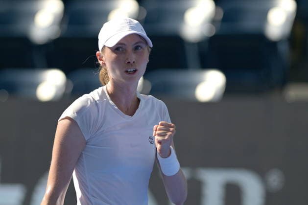Monterrey Tennis Open Tournament Cristina Bucsa of Spain reacts during her match against Darja Vidmanova of the Czech Republic at the Monterrey Open tennis tournament in Monterrey, Mexico, 26 August 2026. MONTERREY Mexico  Copyright: xMiguelxSierrax
