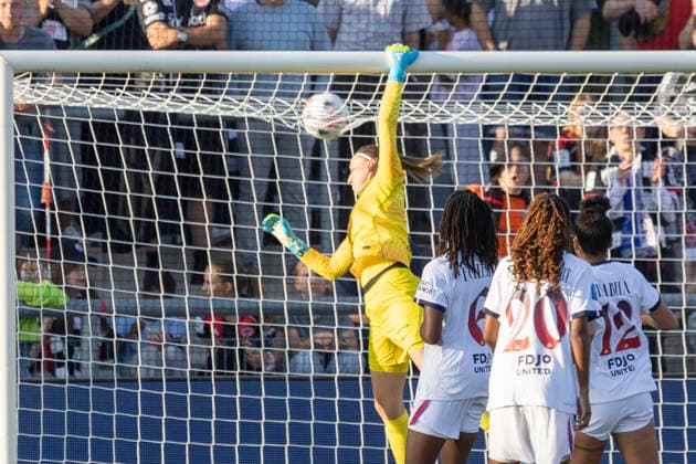 UWCL Qualifier: Eintracht Frankfurt vs. Paris Saint-Germain, August 26, 2026; Katarzyna Kiedrzynek, Paris Saint-Germain (PSG) 1; Eintracht Frankfurt vs. Paris Saint-Germain, Frankfurt, Stadion am Brentanobad, August 26, 2026 Copyright: xBEAUTIFULxSPORTS Gawlikx