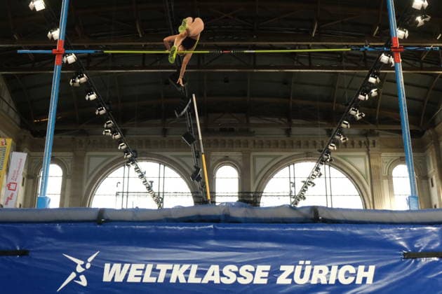 American pole vaulter Hana Moll during Weltklasse 2026, the Zurich stage of Diamond League held in Zurich Main Station Dübendorf Dürrbach Zürich Schweiz Copyright: xSergioxBrunettix