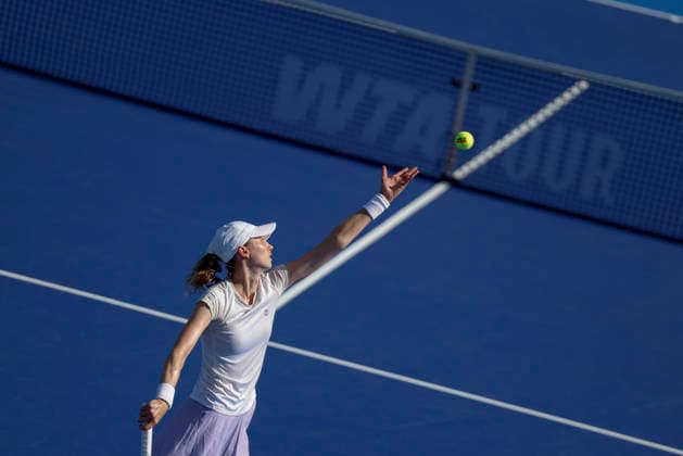 August 26, 2026, Monterrey, Nuevo Leon, Mexico: Cristina Bucsa (ESP) in action against Darja Vidmanova (CZE) during the GNP Seguros WTA, Tennis Damen 500 Open at Club Sonoma in Monterrey, Nuevo Leon. Tenis 2026: WTA 500 Monterrey: Bucsa Vs Vidmanova  - ZUMAo125 20260826_zip_o125_010 Copyright: xAntonioxOjedax