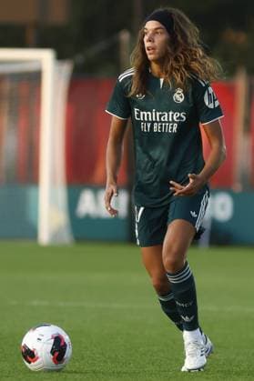 AMSTERDAM , 26-08-2026, Sportcomplex De Toekomst , Champions League Women , football , Third qualifying round 1st leg season 2026 2027 , match between Ajax and Real Madrid (women) , picture shows Real Madrid player Andreia Jacinto Ajax - Real Madrid (women)  x206075977x Copyright: