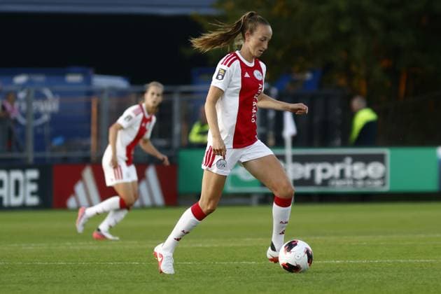AMSTERDAM , 26-08-2026, Sportcomplex De Toekomst , Champions League Women , football , Third qualifying round 1st leg season 2026 2027 , match between Ajax and Real Madrid (women) , picture shows Ajax player Sari Kees Ajax - Real Madrid (women)  x206075985x Copyright: