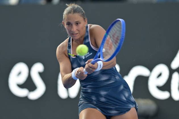 Monterrey Tennis Open Tournament Panna Udvardy of Hungary in action against Elise Mertens of Belgium during their match at the Monterrey Open tennis tournament in Monterrey, Mexico, 26 August 2026. MONTERREY Mexico  Copyright: xMiguelxSierrax
