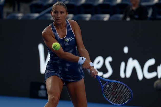 August 26, 2026, Monterrey, Nuevo Leon, Mexico: Panna Udvardy (HUN) in action against Elise Mertens (BEL) during the GNP Seguros WTA, Tennis Damen 500 Open at Club Sonoma in Monterrey, Nuevo Leon. Tenis 2026: WTA 500 Monterrey: Udvardy Vs Mertens  - ZUMAo125 20260826_zip_o125_023 Copyright: xAntonioxOjedax