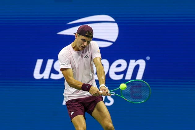 2026 US Open Mixed Doubles Championship Jakub Mensik of Czechia in action playing with Karolina Muchova of Czechia during the final round of the Mixed Doubles Championship against Belinda Bencic of Switzerland and Flavio Cobolli of Italy at the Arthur Ashe Stadium in the USTA Billie Jean King National Tennis Center in Flushing Meadows, New York, USA, 26 August 2026. FLUSHING MEADOWS NEW YORK UNITED STATES  Copyright: xSARAHxYENESELx