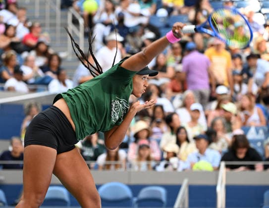 FLUSHING NY- AUGUST 26: Naomi Osaka is seen on the practice court during the 2026 US Open On Arthur Ashe Stadium at the USTA Billie Jean King National Tennis Center on August 26, 2026 in Flushing Queens. Copyright: xmpi04x Copyright: xIMAGO MediaPunchx