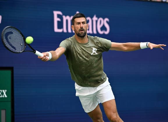 FLUSHING NY- AUGUST 26: Novak Djokovic is seen on the practice court during the 2026 US Open at the USTA Billie Jean King National Tennis Center on August 26, 2026 in Flushing Queens. Copyright: xmpi04 MediaPunchx