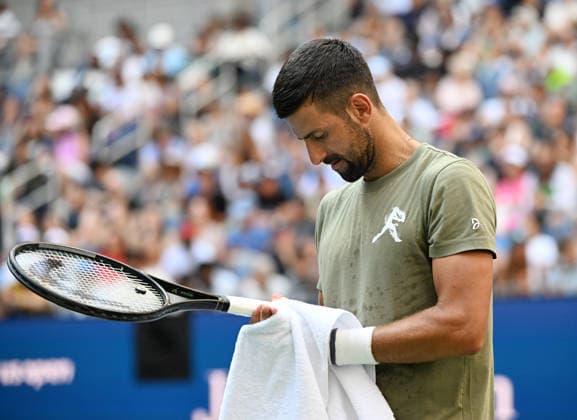 FLUSHING NY- AUGUST 26: Novak Djokovic is seen on the practice court during the 2026 US Open at the USTA Billie Jean King National Tennis Center on August 26, 2026 in Flushing Queens. Copyright: xmpi04 MediaPunchx